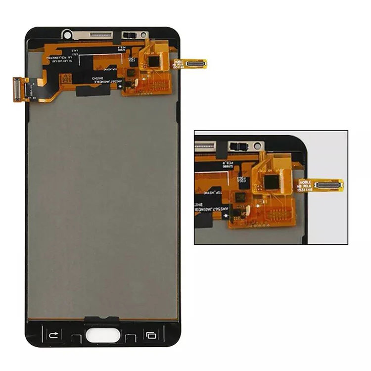 Pre Samsung Galaxy Note 5 LCD OLED Display Display Digitalizátor s rámom s rámom