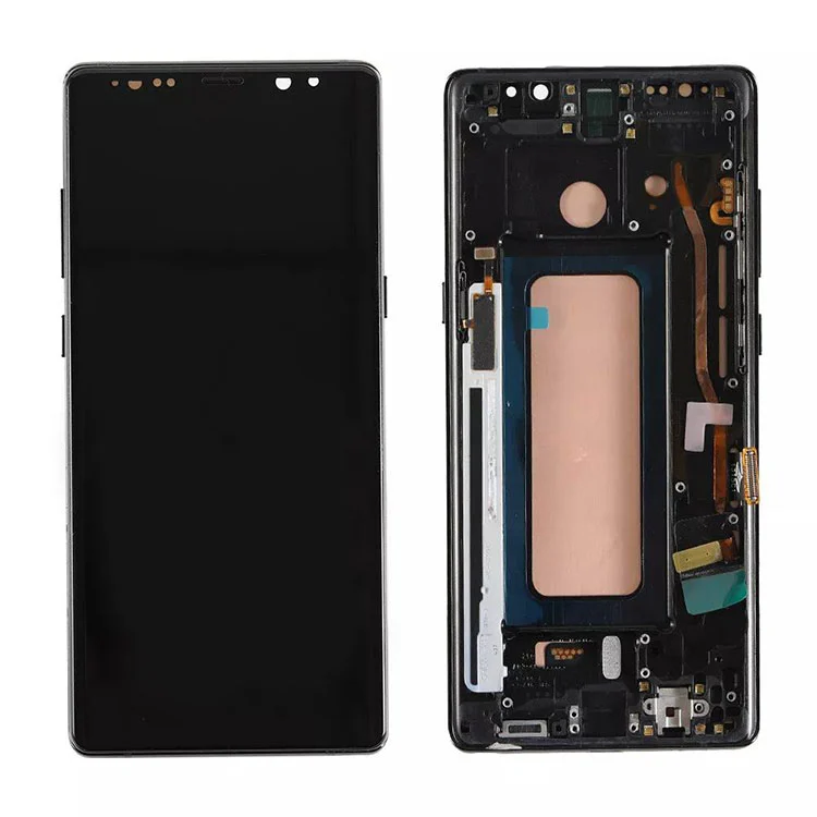 Pre Samsung Galaxy Note 8 LCD OLED Display Display Digitalizátor s rámom s rámom