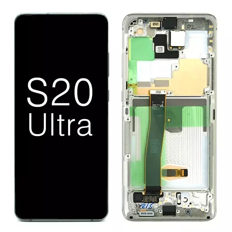 Pre spoločnosť Samsung Galaxy S20 Ultra G988 5G OLED DISPLEE LCD LCD TONT SCREET
