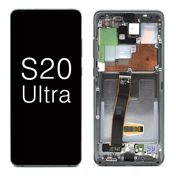 Pre spoločnosť Samsung Galaxy S20 Ultra G988 5G OLED DISPLEE LCD LCD TONT SCREET