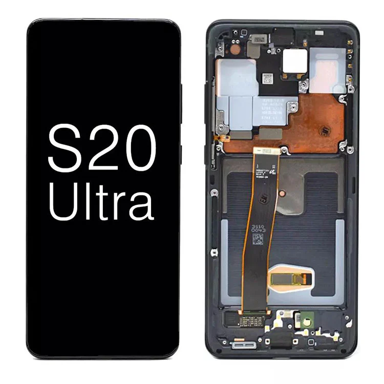 Pre spoločnosť Samsung Galaxy S20 Ultra G988 5G OLED DISPLEE LCD LCD TONT SCREET